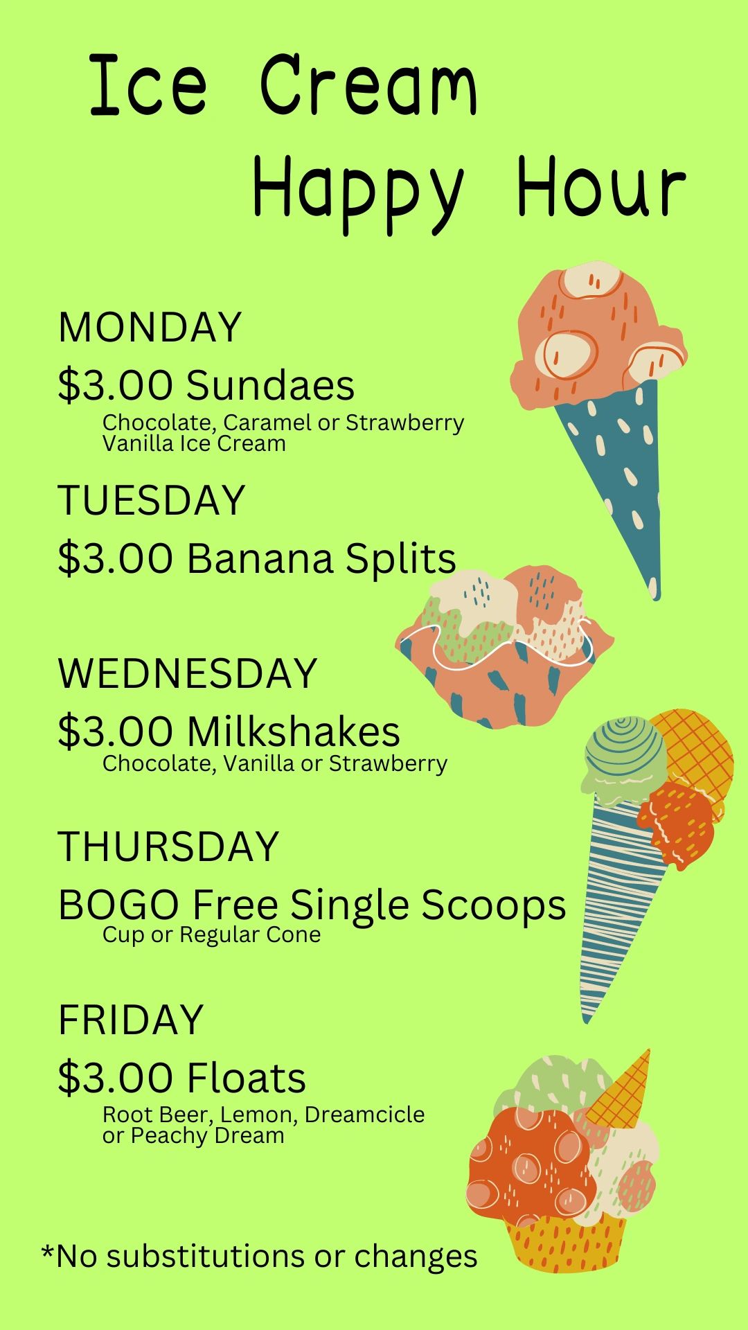 Ice Cream Happy Hour